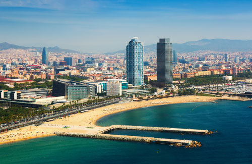 La playa de Barcelona